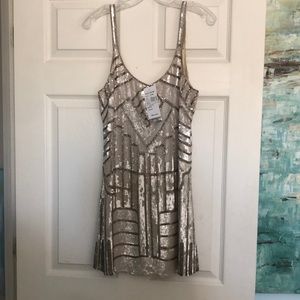 NWT Parker Hayden sequin cocktail dress size small $396